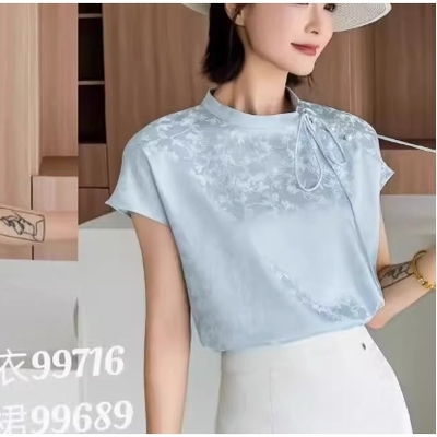 提花新中式女生气质国风上衣9716SY