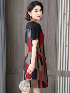 女棉麻连衣裙夏宽松妈妈装矮个子2024年新款遮肚显瘦大码女装透气