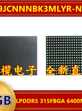 H9JCNNNBK3MLYR-N6E LPDDR5 6400Mbps 2GB 315FBGA 暂存内存芯片
