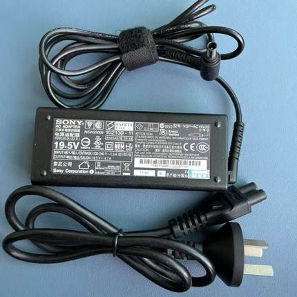 原装Sony索尼19.5V4.7A90W笔记本电脑电源适配器充电器笔记本电源