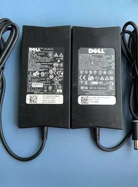 拆机原装戴尔19.5v4.62a笔记本电脑电源适配器90W74*50大口带线