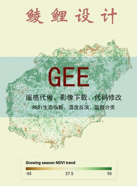 GEE代码+GEE遥感+GEE指导+RSEI遥感生态指数+遥感解译+温度反演