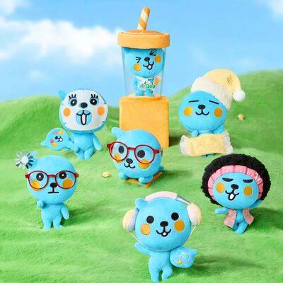正版酷儿好Qoo的一天系列毛绒盲盒潮玩周边可爱毛绒挂件礼