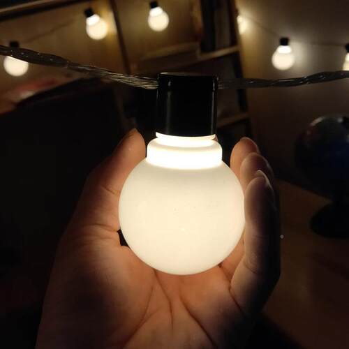 led户外防6米圆球灯串圣诞装灯水亮厘5饰99620球泡串灯灯带