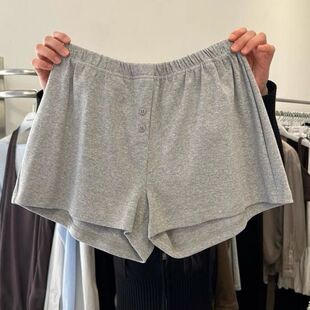 女简约运动裤 大码 洋气松紧腰小众百搭休闲短裤 新款 韩国东大门夏季