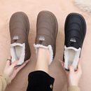 老北京布鞋2025冬季新款厚底防寒防水雪地靴加绒加厚保暖妈妈棉鞋