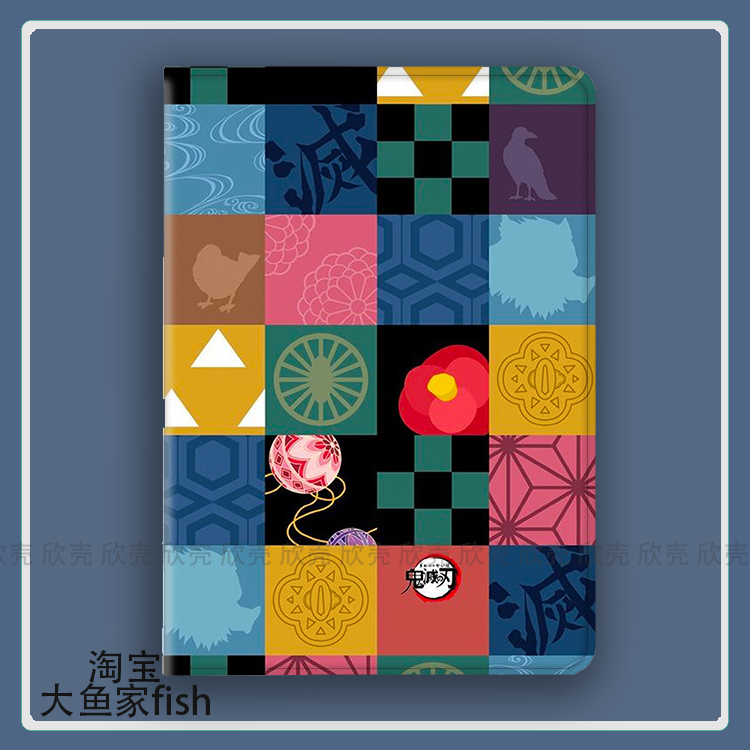 鬼灭之刃适用苹果iPad10.2寸Air3/4我妻善逸matepad10.9炭治郎mini5/6保护套Pro11小米6Pro红米pad荣耀V7 pro