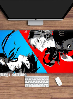 P3r女神异闻录3结城理鬼太郎周边 大号办公桌垫鼠标垫 锁边鼠标垫