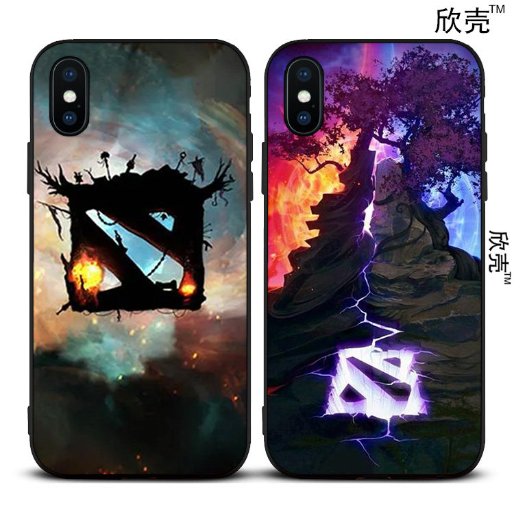 DOTA2刀塔手机壳适用iphone11PRO苹果XSMAX磨砂