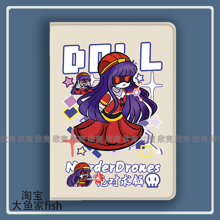无机杀手DOll周边适用iPad10.2苹果Pro11寸Air5/6华为matepad10.4平板mini2/3/4保护套IQOO小米6spro三星s9fe