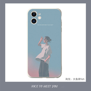 咒术回战 夏油杰手机壳适用iphone11苹果12Pro液态XS MAXR硅胶78p