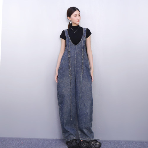 设计感2025秋新款女背带裤