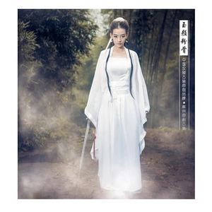 神雕侠侣小龙女白色仙摄影贵妃服