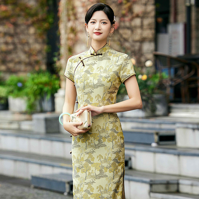 莹杉国风日常旗袍年轻款连衣裙