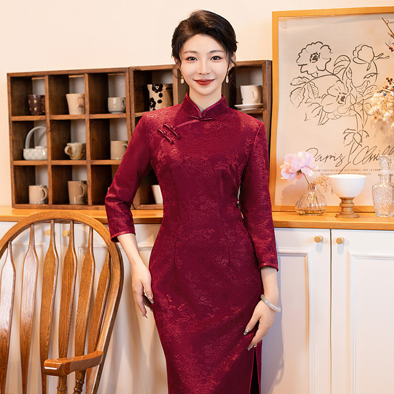 新中式日常旗袍莹杉复古国风