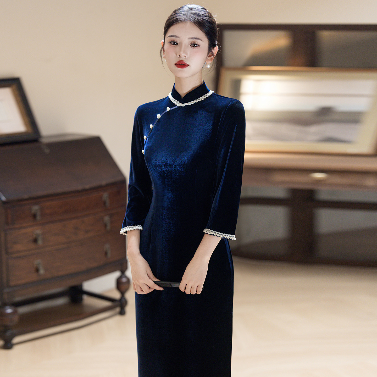 2025年秋冬新款改良女旗袍