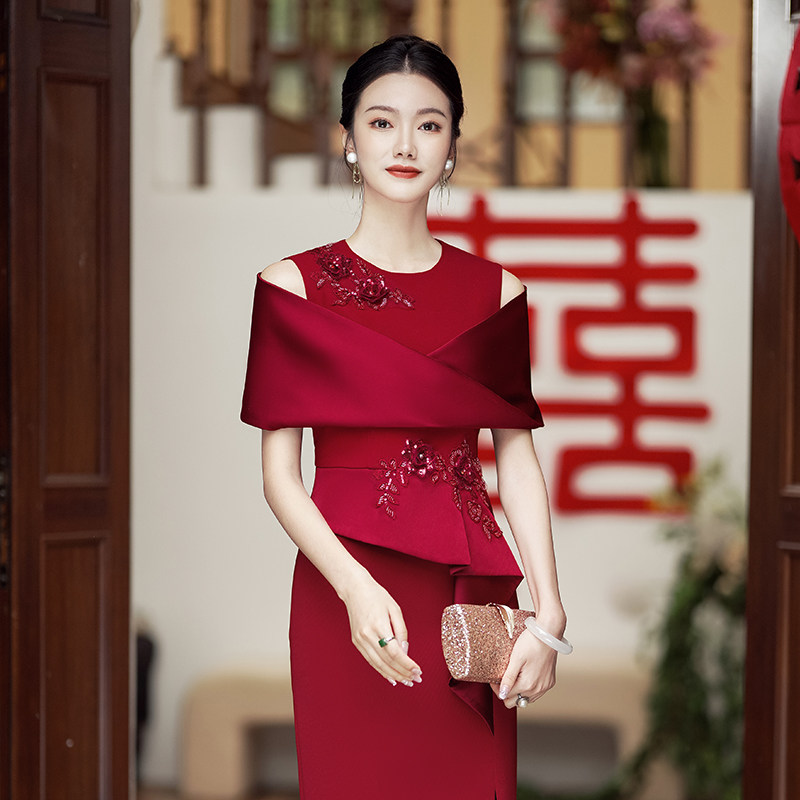 新中式婚宴礼服莹杉复古国风