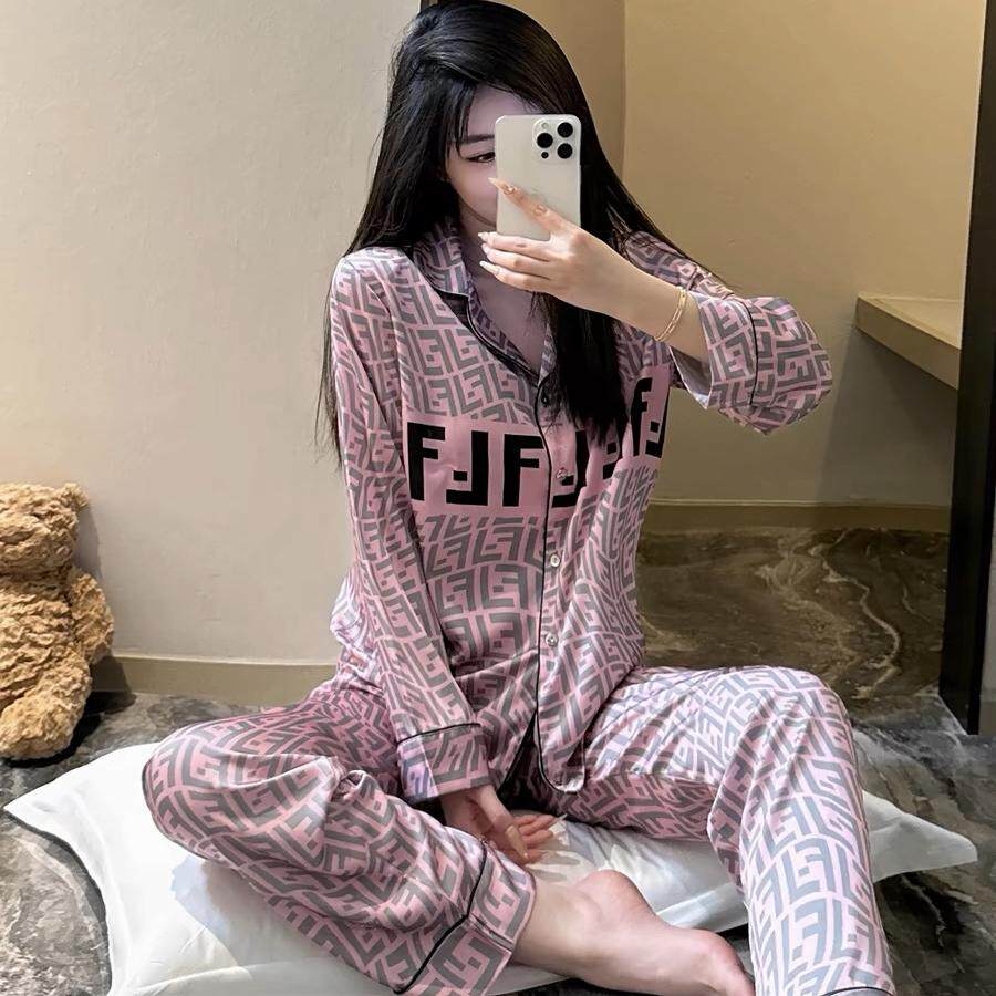 高极感睡衣女秋冬长袖长裤款