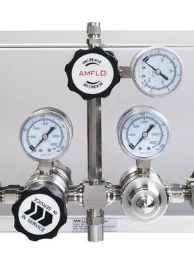 AMFLO上海敦阳PS1100半自动切换系统气体切换汇流排氮气氩气减压