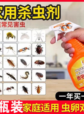 杀去除鼻涕虫蠼螋专用药防蜘蛛复方室内神器拟除虫菊酯杀虫剂喷雾