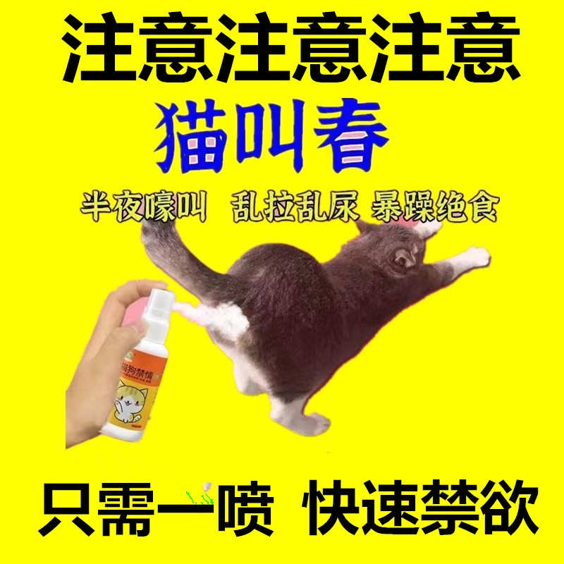 宠物猫咪抑情喷雾禁情公母通用