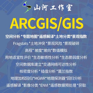 GIS制图代做ArcGIS作图gis空间分析景观指数Fragstats辅导gis作图
