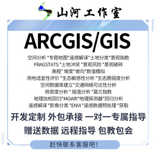 gis空间分析GIS地图制作arcgis代做gis作图开发定制envi遥感解译