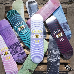 AVENUE&SON滑板板面双翘四轮动作板大道之子专业男女生双翘板A&S