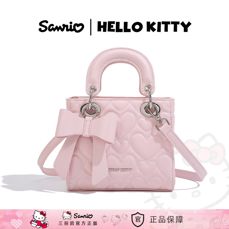 HelloKitty爱心蝴蝶结小众戴妃包图片