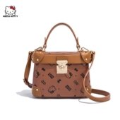 HelloKitty凯蒂猫盒子包复古老花手提女包包轻奢高级感斜挎单肩包