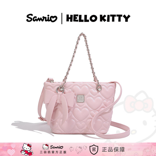 HelloKitty桃心可爱少女风托特包