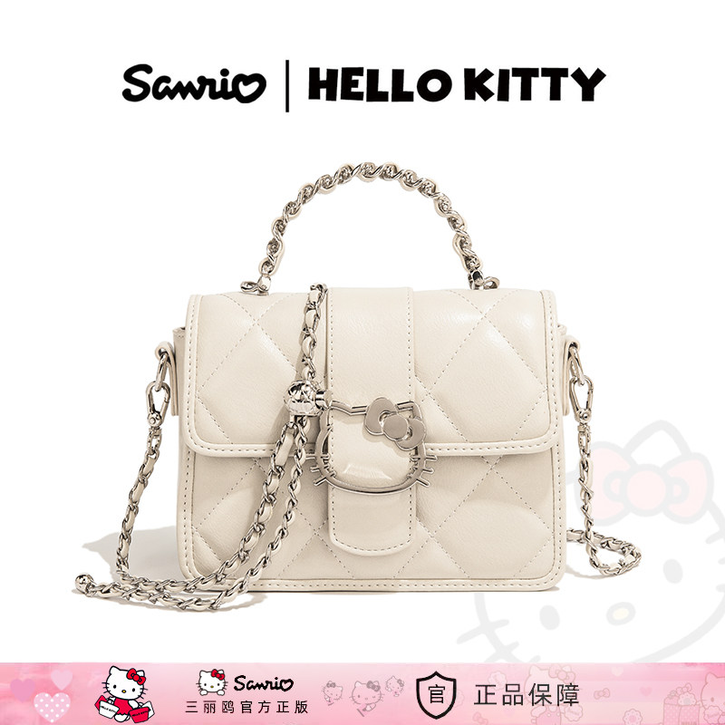 HelloKitty凯蒂猫小方包时尚百搭女士斜挎包小香风手提单肩链条包