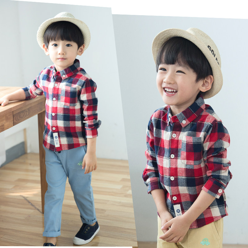 Chemise garcon à manche longue - Ref 2074204 Image 1