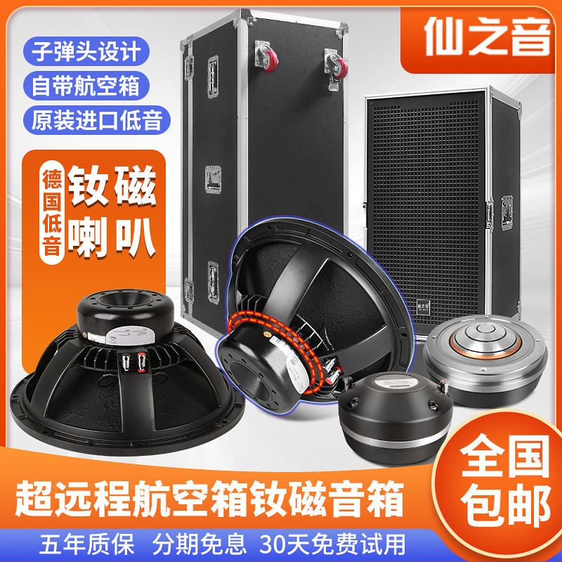 仙之音舞台钕磁音响套装 户外演出婚庆乐队双15寸专业远程大音箱