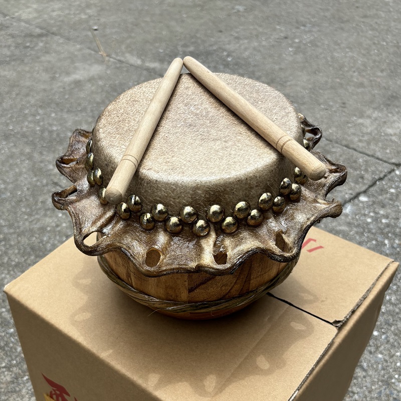小孩5寸牛皮狮鼓佛山音乐器材