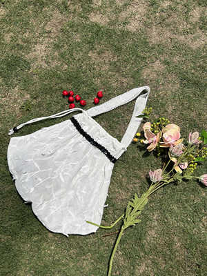 THESEVENTHTAIL设计师品牌亮片度假装饰立体刺绣蕾丝手提单肩包