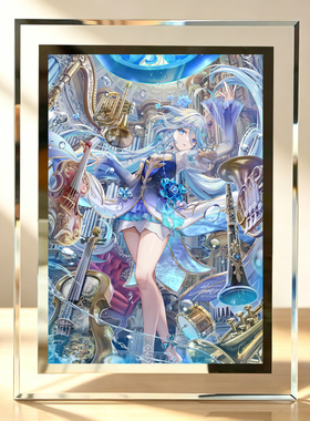 定制原神芙宁娜纳西妲水晶相框