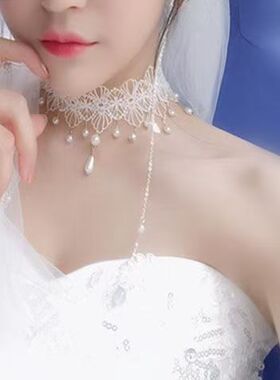 遮脖子疤痕的饰品夏天甲状腺术后蕾丝女丝巾脖子遮挡颈带护颈围脖