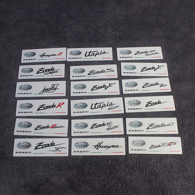 [旮旯]1:64 帕加尼 宗塔 乌托邦  风之子  塑料铭牌 支持定制