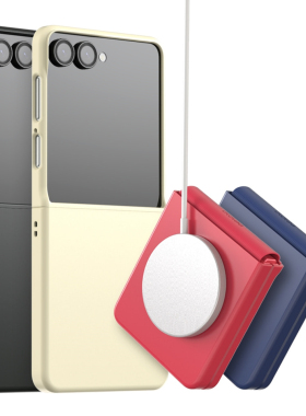 韩国araree适用三星zflip7手机壳磁吸全包铰链保护套 折叠屏z flip7保护套纯色简约轻薄可磁吸充电可挂绳外壳