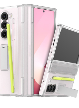 韩国araree适用三星Z Fold6手机壳一体全包铰链 折叠屏fold6保护壳轻薄硬壳保护壳简约商务保护套带笔槽磨砂