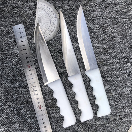 友得利合金钢刀刀307食品刀分割刀猪肉刀剔骨塑料把刀502刀鸡肉刀