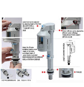 坐便器抽水马桶水箱配件进水阀上水阀底部国标进水口4分管4分牙