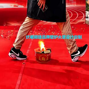 出狱出院跨火盆去晦气套装电子火焰结婚乔迁跨火盆高档仿真炭火盆