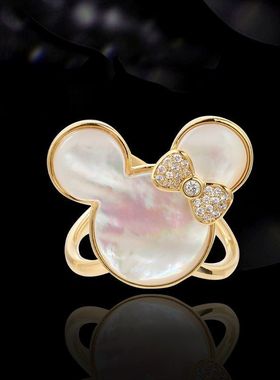 胸针女 丝巾扣可愛老鼠贝壳蝴蝶结锆石小熊清新甜美别针西装衣配