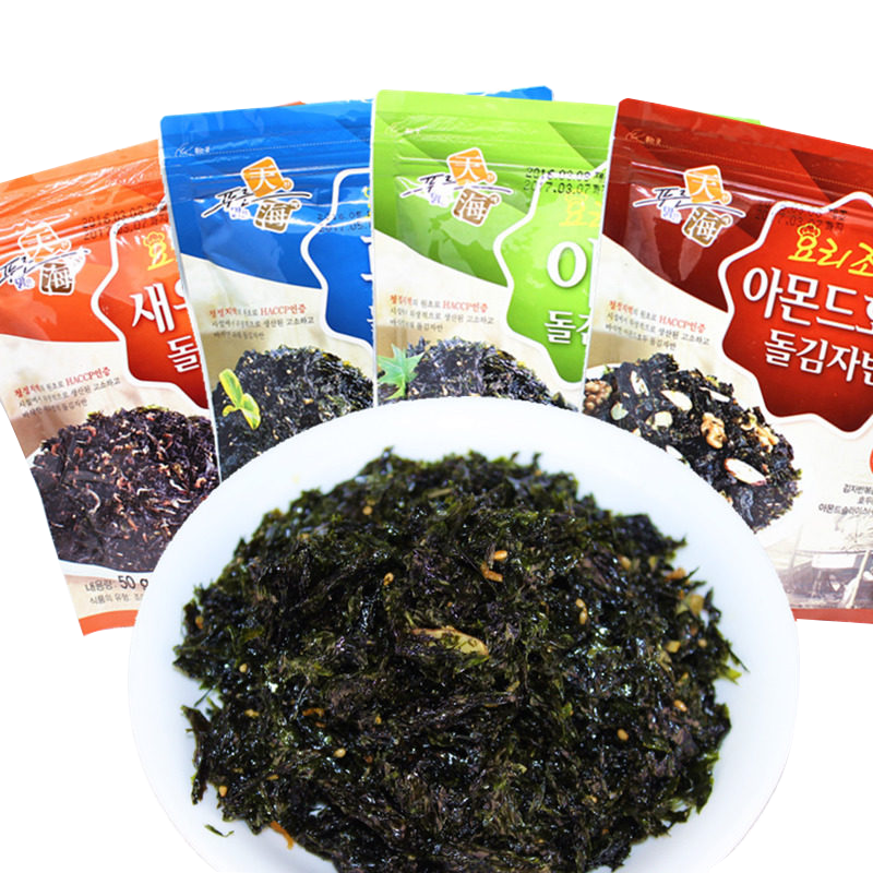 韩国进口食品鲜之园炒海苔40g 拌饭即食烤紫菜碎海苔 多口味可选