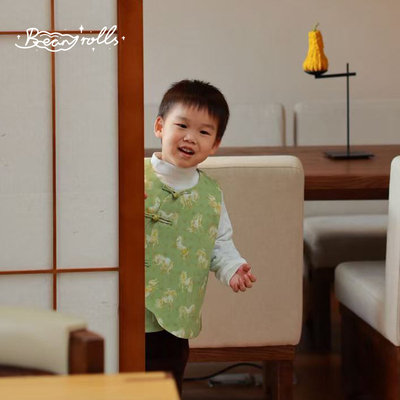 【马年限定】Bean rolls2025冬 进口liberty马年儿童年服中式马甲