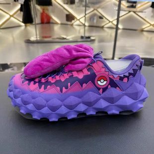 中国李宁×宝可梦联名穿山情侣款 AZGV219 缓震耐磨低帮运动休闲鞋