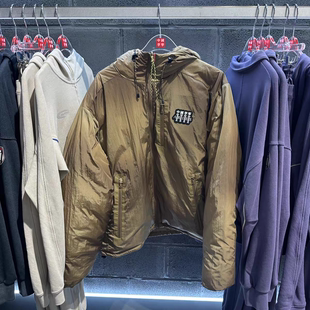 中国李宁×Aries运动宽松休闲保暖90%鸭绒双面穿短羽绒服AYMV527