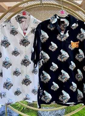 中国李宁×Phil Hackett联名男子运动宽松休闲短袖衬衫ASHV033